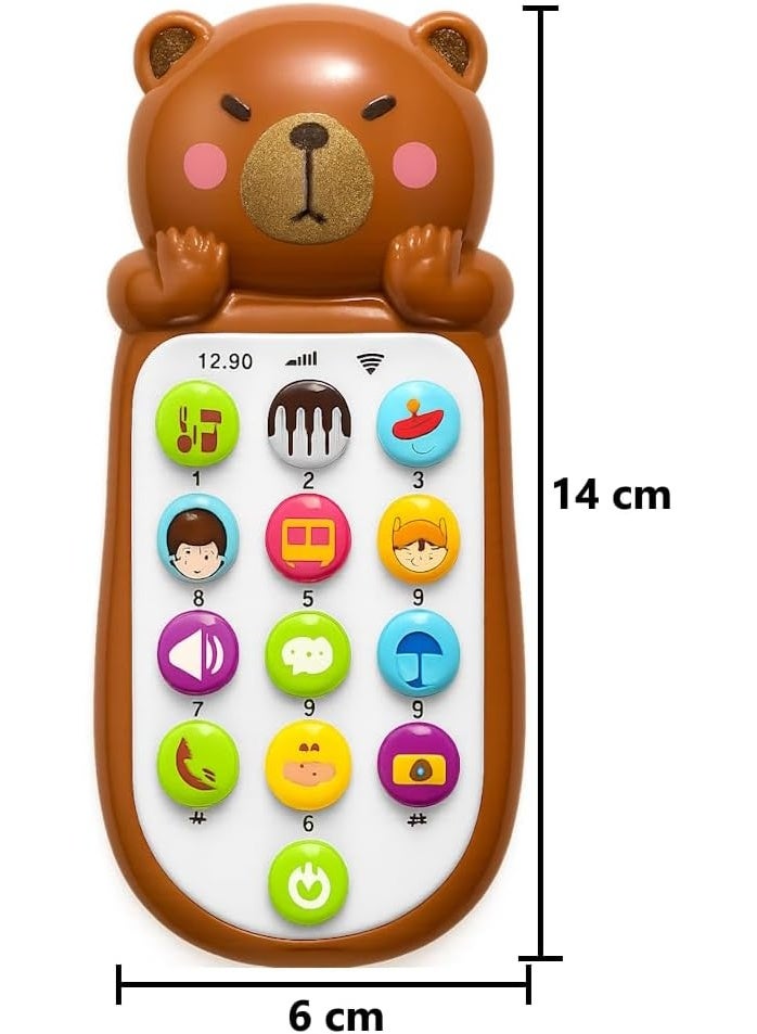 Generic valueable 1 Interactive educational phone game for children - Cute brown bear design - Image 2