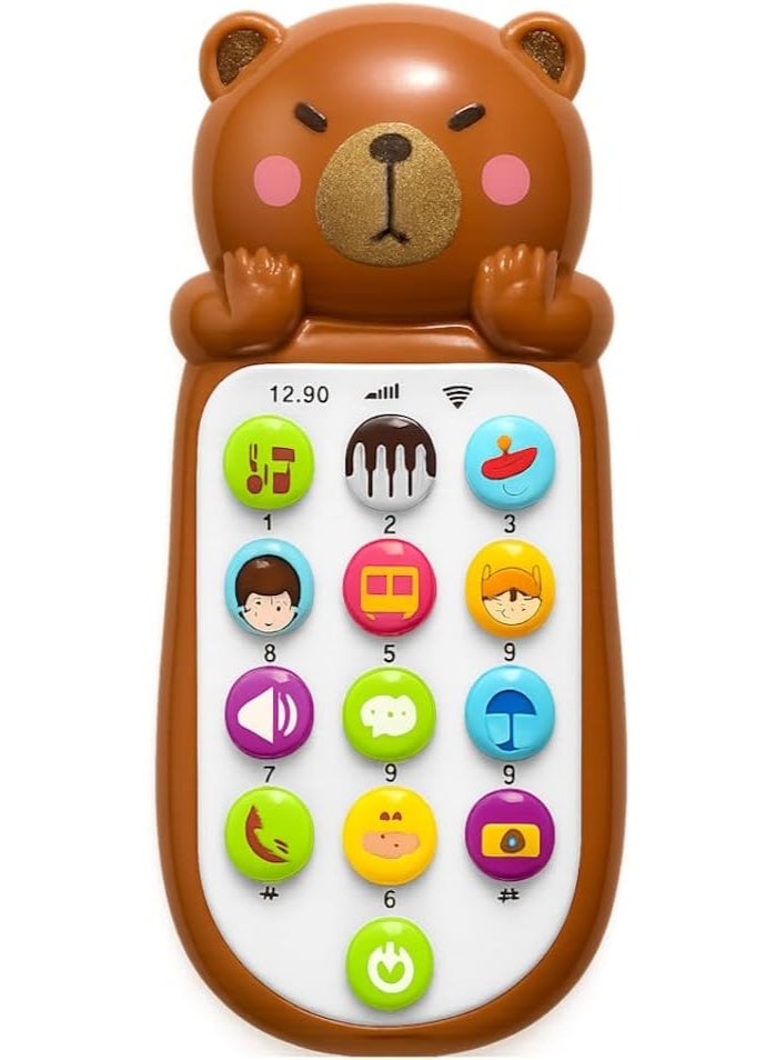 Generic valueable 1 Interactive educational phone game for children - Cute brown bear design - Image 1