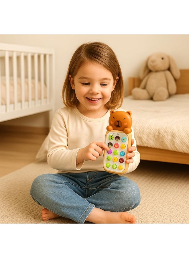 Generic valueable 1 Interactive educational phone game for children - Cute brown bear design - Image 3