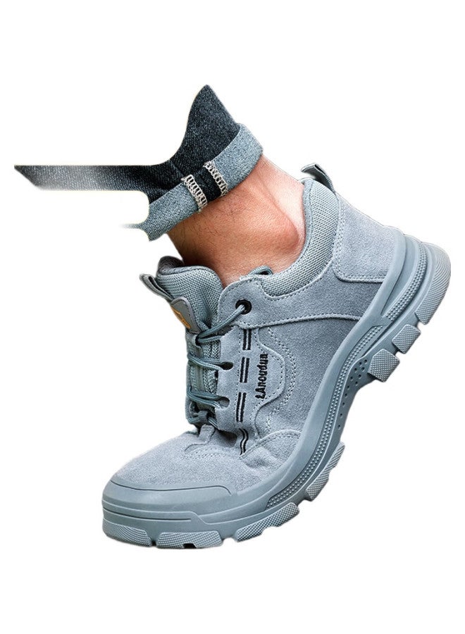 Blue Gull Shield Blue Owl Shield Safety Shoes For Men, Lightweight, Breathable, Non-Slip, Steel Toe Cap, Puncture-Resistant, Safety Work Site Functional Shoes D215 Size 40 - Image 1