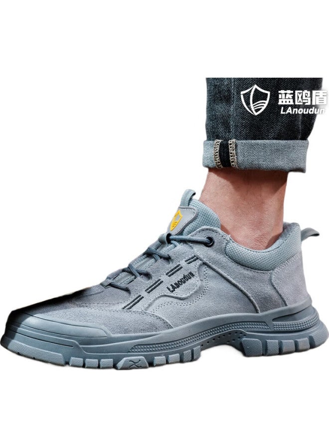 Blue Gull Shield Blue Owl Shield Safety Shoes For Men, Lightweight, Breathable, Non-Slip, Steel Toe Cap, Puncture-Resistant, Safety Work Site Functional Shoes D215 Size 40 - Image 2