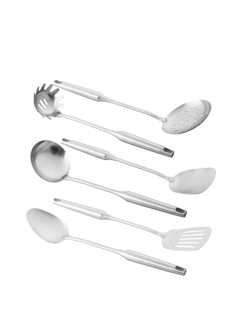 اباريك الصفا طقم ملاعق غرف للسفرة  استيل فضي عدد 7 قطع - Image 2