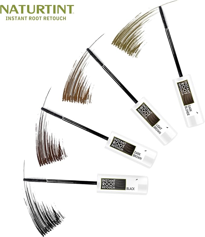 ناتورتينت 2 في 1 لمسة جذر فورية بني داكن لون مؤقت تغطية فورية للشيب وقاية طويلة الأمد من الشيب مناسب للحواجب فرشاة دقيقة سريعة وسهلة التطبيق 10 مل
