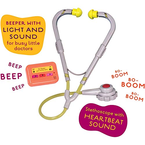 B. toys – Doctor Play Set For Kids – Kids Doctor Toys – 10 Pieces – Realistic Medical Tools – Pretend Play Kit For Toddlers – Dr. Doctor - Image 3