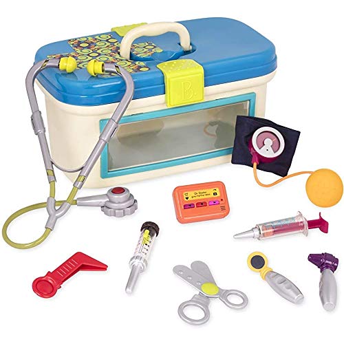 B. toys – Doctor Play Set For Kids – Kids Doctor Toys – 10 Pieces – Realistic Medical Tools – Pretend Play Kit For Toddlers – Dr. Doctor - Image 1