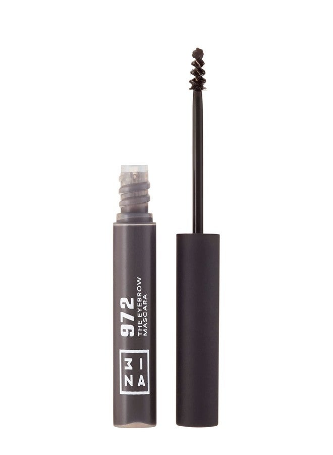 3INA MAKEUP - Vegan - Cruelty Free - The Eyebrow Mascara 972 - Gray - Fixes, Defines, Adds Volume and Control Brows -Non Sticky Gel Formula - Dense & Fuller Brows - Multiplier Effect - Good Adhesion - Image 1