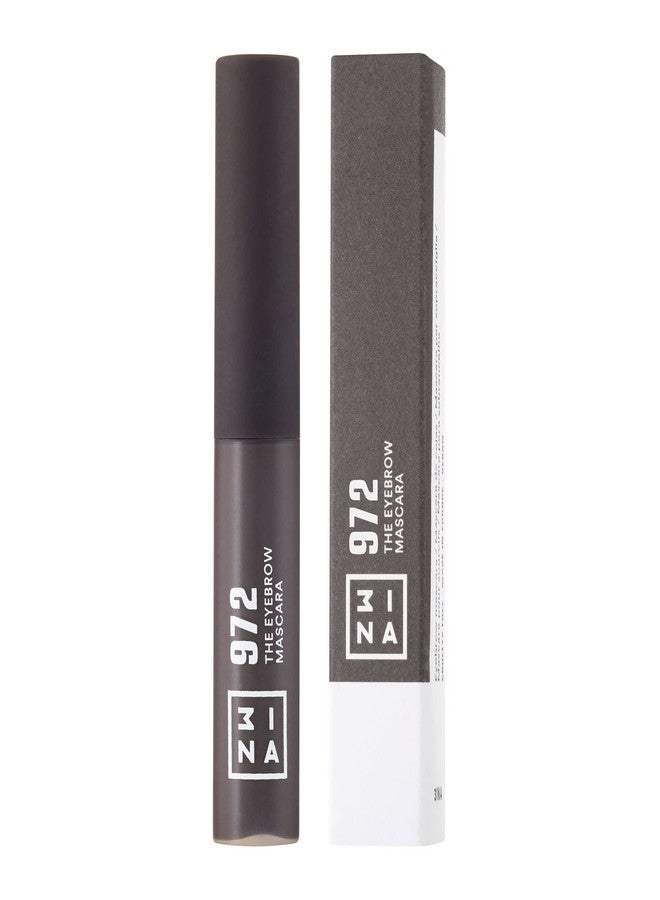 3INA MAKEUP - Vegan - Cruelty Free - The Eyebrow Mascara 972 - Gray - Fixes, Defines, Adds Volume and Control Brows -Non Sticky Gel Formula - Dense & Fuller Brows - Multiplier Effect - Good Adhesion - Image 2
