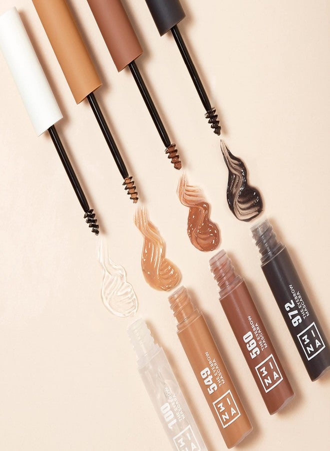 3INA MAKEUP - Vegan - Cruelty Free - The Eyebrow Mascara 972 - Gray - Fixes, Defines, Adds Volume and Control Brows -Non Sticky Gel Formula - Dense & Fuller Brows - Multiplier Effect - Good Adhesion - Image 4