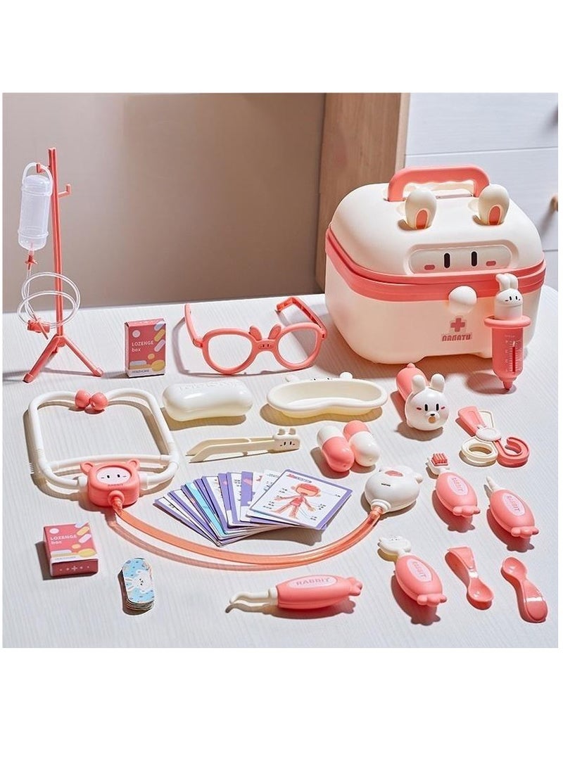 rabbit Pretend To Play With Simulated Medical Set Toys, Suitable For Girls Aged 3+  - Image 1