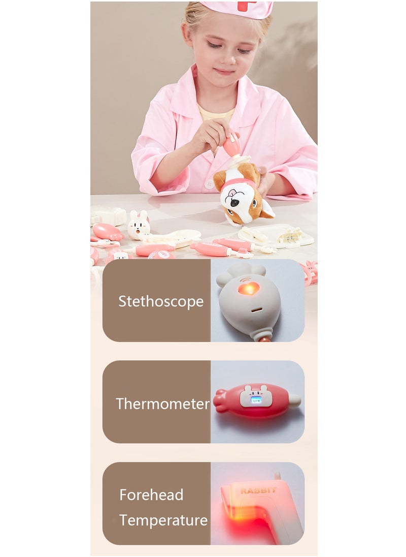 rabbit Pretend To Play With Simulated Medical Set Toys, Suitable For Girls Aged 3+  - Image 5