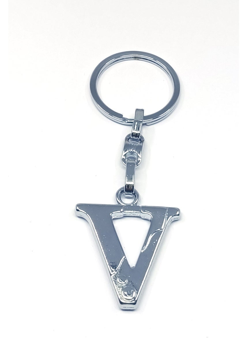 Tahtakaledeyim - I'm in Tahtakalemet Metal V Letter Keychain - Image 1
