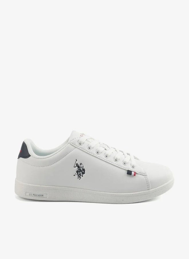 U.S. Polo Assn. أحذية رياضية بيضاء كاجوال للنساء من يو. إس. بولو أسن. فرانكو GLB 5PR | أحذية كلاسيكية مزودة بأربطة للاستخدام اليومي - Image 1