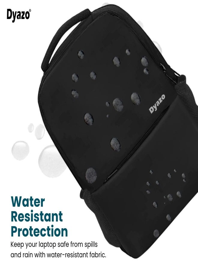 Dyazo 30 L Slim Business Laptop Backpack Casual Design Water Resistant Backpack for laptops for 15.6 inch laptop (Black) - Image 5