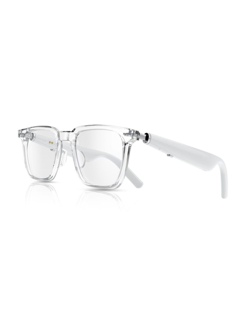 GREEN LION Munich Smart Glasses with Bluetooth V5.3, 4-6 Hours Working Time, 80mAh Battery, 15m Bluetooth Distance, 180 Hours Standby Time - White  - Image 1