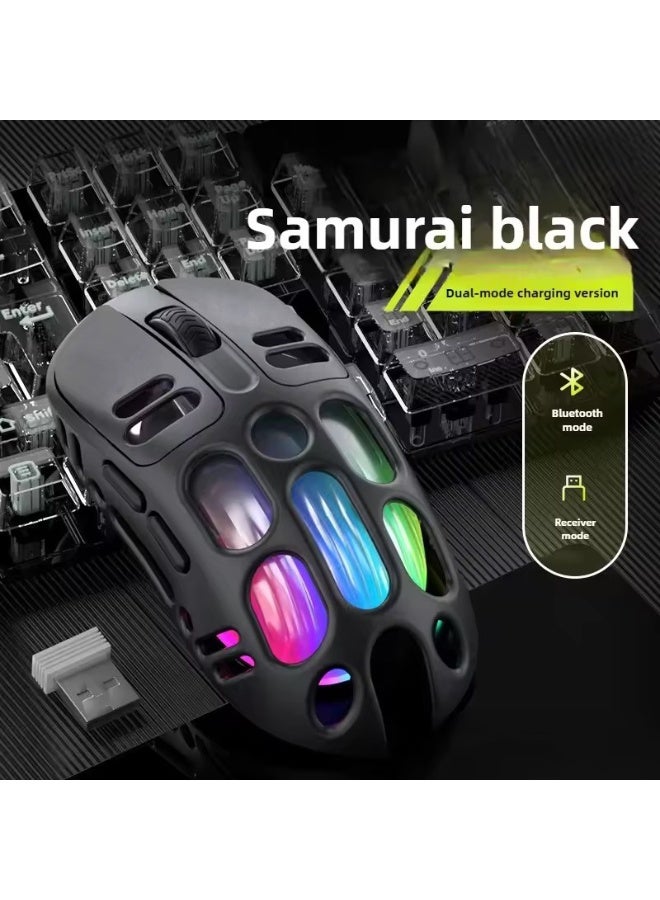 Wireless Bluetooth Gaming Mouse Dual Mode RGB Back Light Type C Rechargeable Mice Black - Image 2