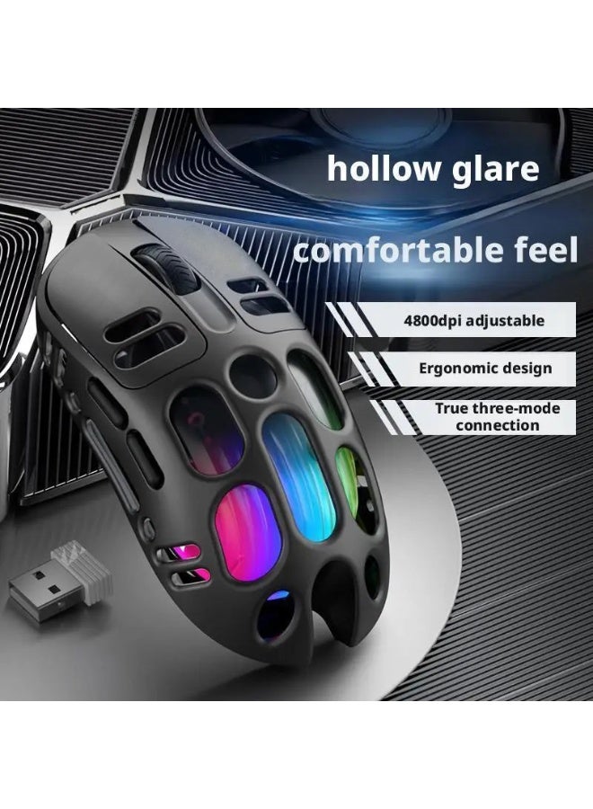 Wireless Bluetooth Gaming Mouse Dual Mode RGB Back Light Type C Rechargeable Mice Black - Image 3