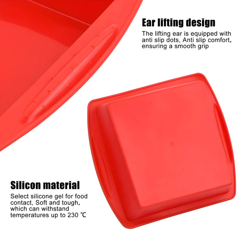 Cake Bakeware - Durable Silicone Bakeware Set for Baking Delicious Cakes, Brownies, Pizzas, and More with Easy Release and Reusable Design for Kitchen Versatility multicolor - Image 4