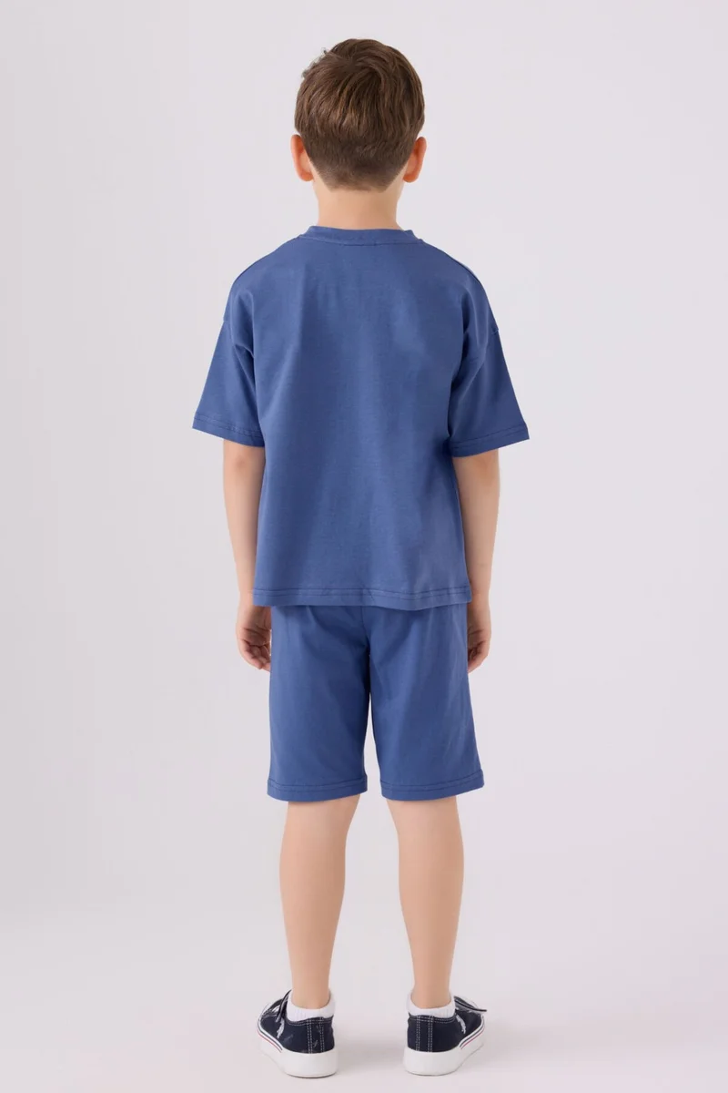 U.S. Polo Assn. Boys Indigo Bermuda Set