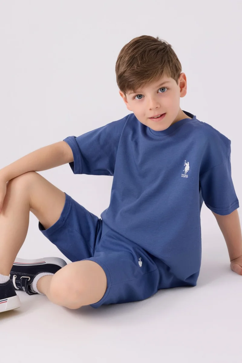 U.S. Polo Assn. Boys Indigo Bermuda Set