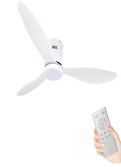 Ceiling Fans, 52 Inch with LED Light and Remote, 6 Speeds Indoor Outdoor, with 3 Blades, Quiet Reversible DC Motor/Sleep Timer, Suitable for Bedroom, Courtyard, Living Room - pzsku/ZE34A383CD73D5D36A337Z/45/_/1703747988/45ff5680-0b10-4259-9151-6c44dbe3cd93