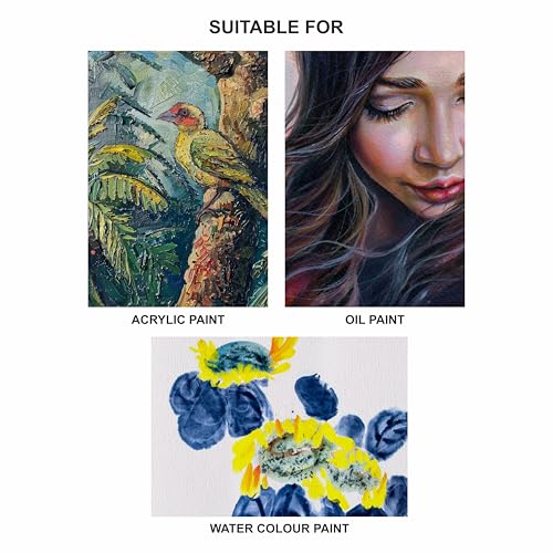 Anupam Oil Painting Paper - Canvas Embossed Paper - Acid Free -Canvas Textured Paper - A3 Size - 350 GSM - 5 Sheets - Image 5