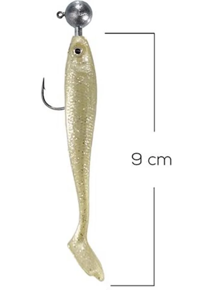 Ryuji Panic Shad 9 cm Silicone Fish Bait with Jighead 5 gr
