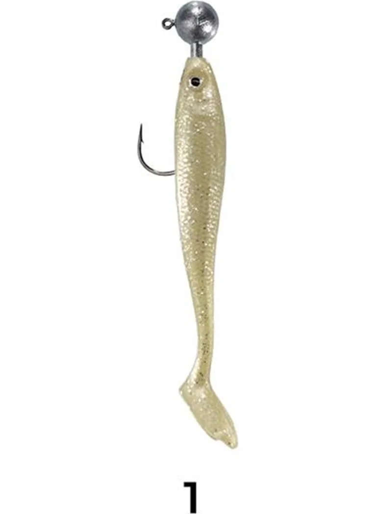 Ryuji Panic Shad 9 cm Silicone Fish Bait with Jighead 5 gr