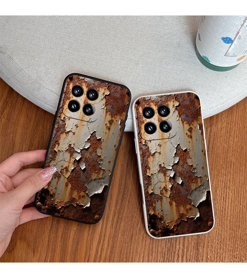 Rust Peeling Metal Phone Case For Honor X5 X5b X5b Plus X5c X6a X6b X7 X7a X7b X7c X8 X8a X8b X8c X8d X9 X9a X9b X9c 90 Smart 200 Lite 400 Lite Honor 400 Honor 400 Pro Magic 4 Lite Magic 5 Lite Magic 6 Lite Magic 7 Lite Anti Slip Ridge Bumper Case Mixed Color 2 - Image 1