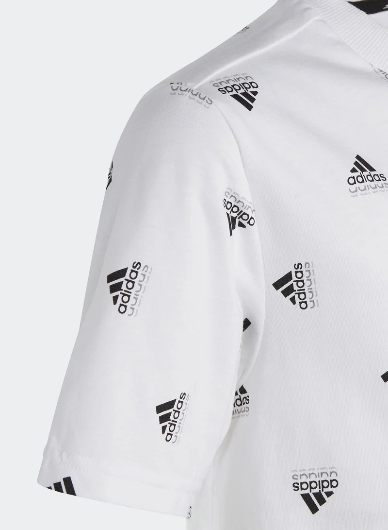 adidas تيشيرت بطبعة على كامل التصميم