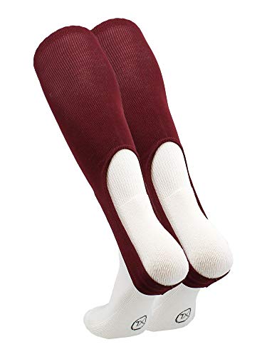 TCK 9 Inch Solid Baseball Stirrups (Maroon, Large) - Image 2