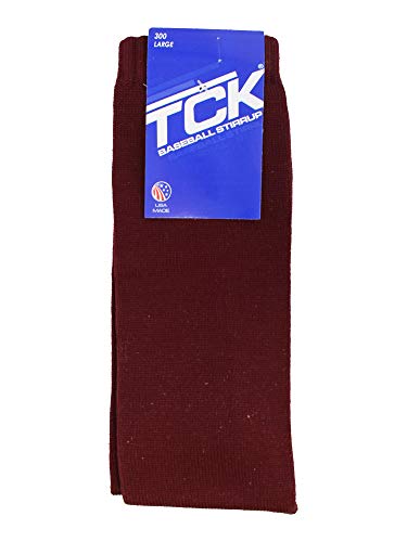 TCK 9 Inch Solid Baseball Stirrups (Maroon, Large) - Image 3