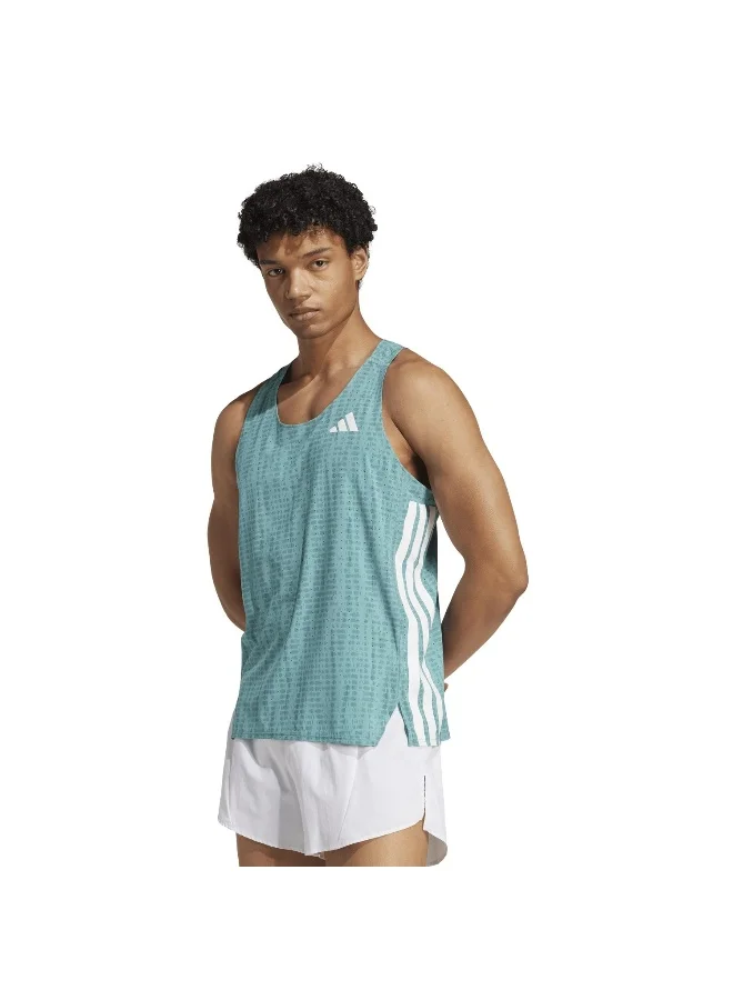 adidas Adidas Adizero Snglt M Turquoise Singlet (Shirt) T-Shirts For Men