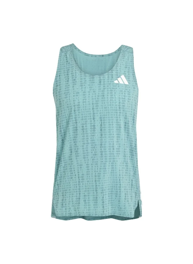 adidas Adidas Adizero Snglt M Turquoise Singlet (Shirt) T-Shirts For Men
