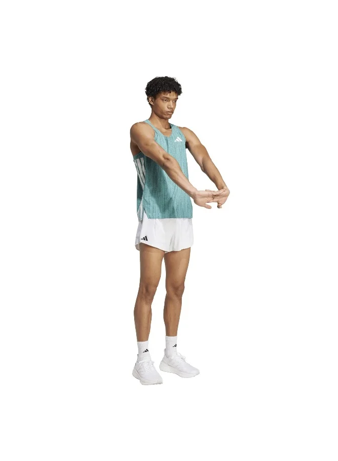 Adidas Adizero Snglt M Turquoise Singlet (Shirt) T-Shirts For Men