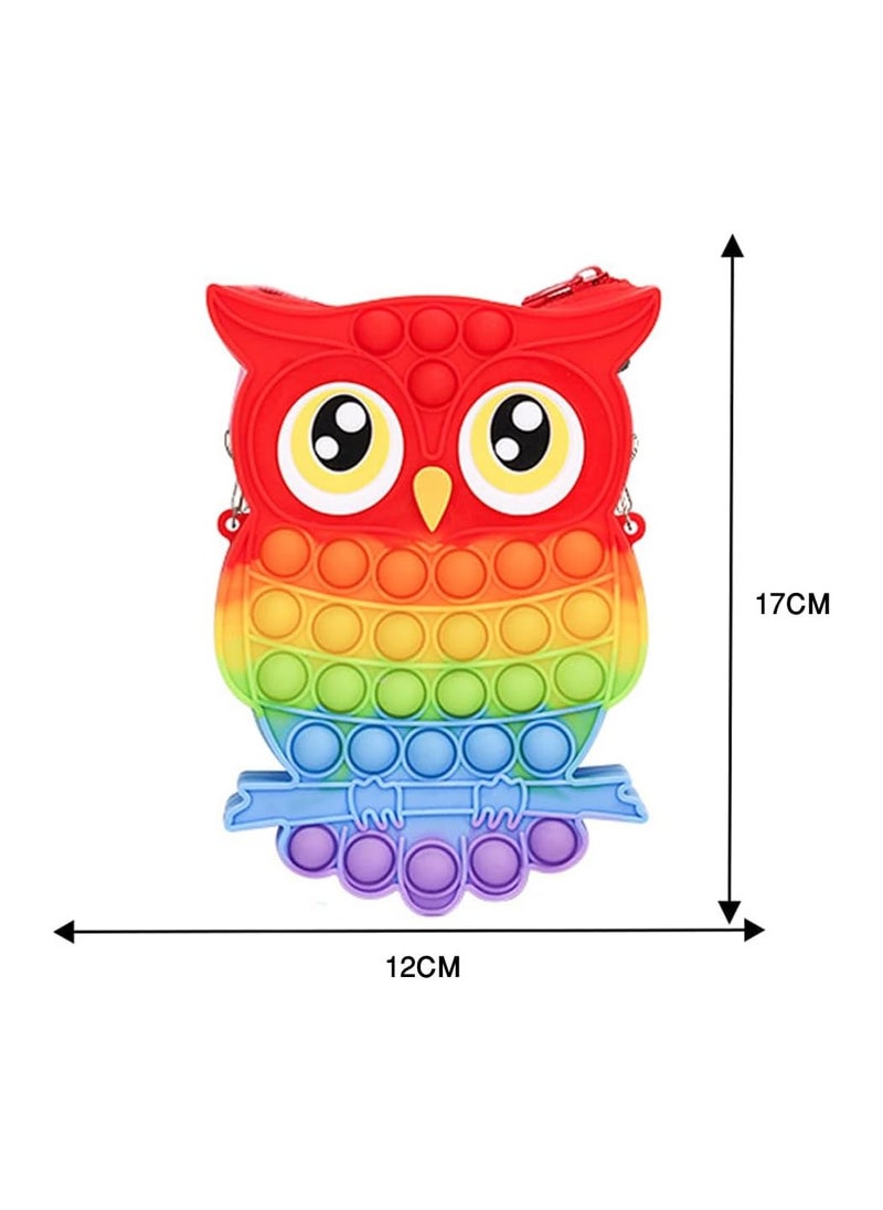 NQOOH - Pop It Bag for Girls Bird-Shaped Sensory Fidget Toy with Shoulder Strap Perfect Gift for Girls - Image 1