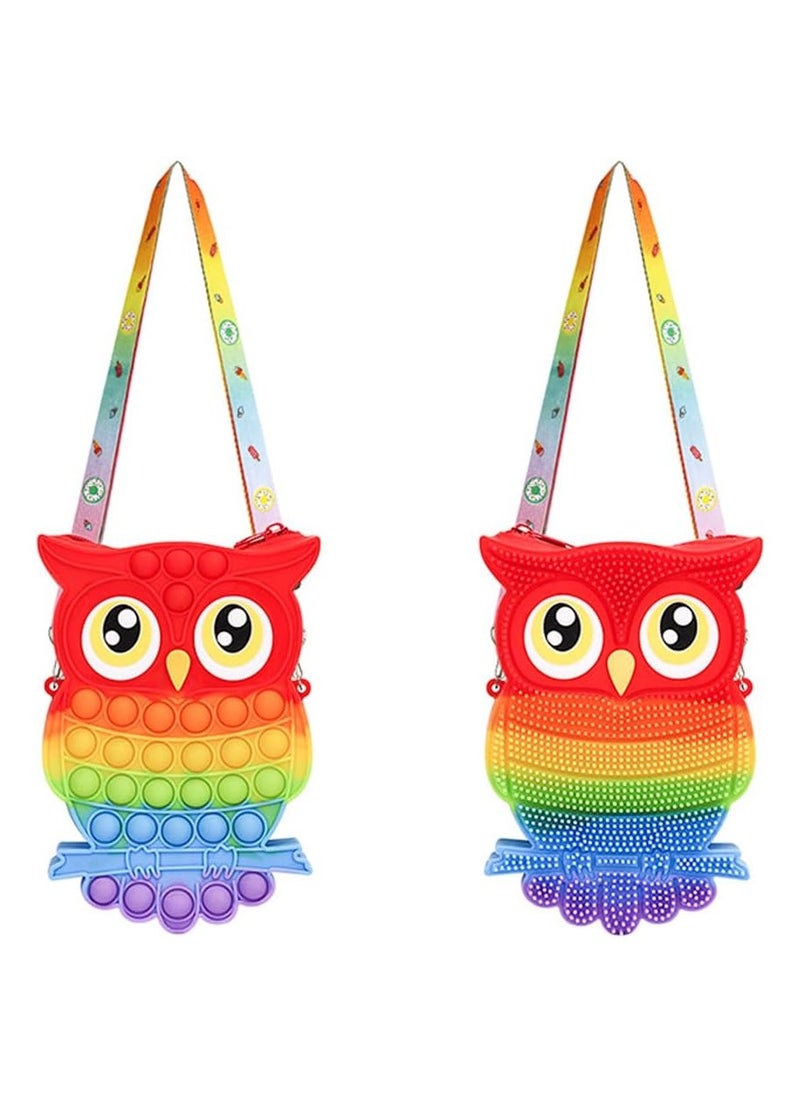 NQOOH - Pop It Bag for Girls Bird-Shaped Sensory Fidget Toy with Shoulder Strap Perfect Gift for Girls - Image 1