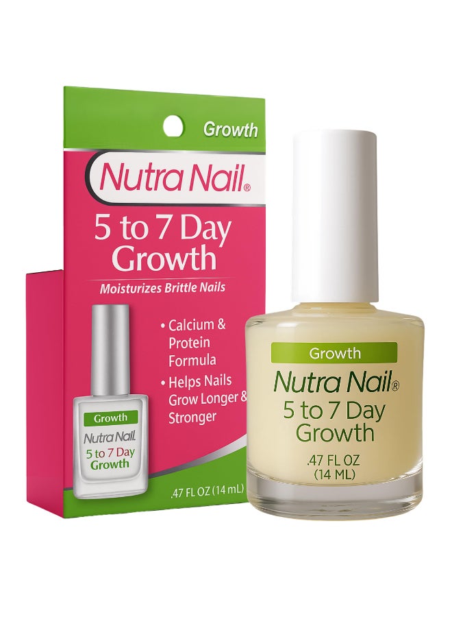 Nutra Nail 5 to 7 Day Growth Treatment Fast Keratin Nail Hardener Nail Strengthener for Thin Nails Brittle Damaged 047 Fl Oz - Image 2