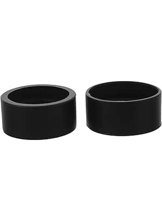 2Pcs Soft Rubber Microscope Eyepiece Cover Eye Guards For Laboratory Sample Protection - Image 1