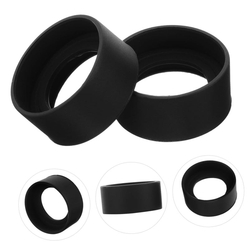 2Pcs Soft Rubber Microscope Eyepiece Cover Eye Guards For Laboratory Sample Protection - Image 5