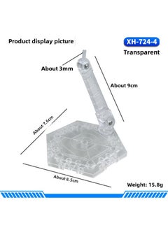 HG/BB Model Bracket Suitable For Gundam Model Hand-made Doll SHF Saint Ultraman Mask Knight-Color:XH-724-4: Transparent Bracket