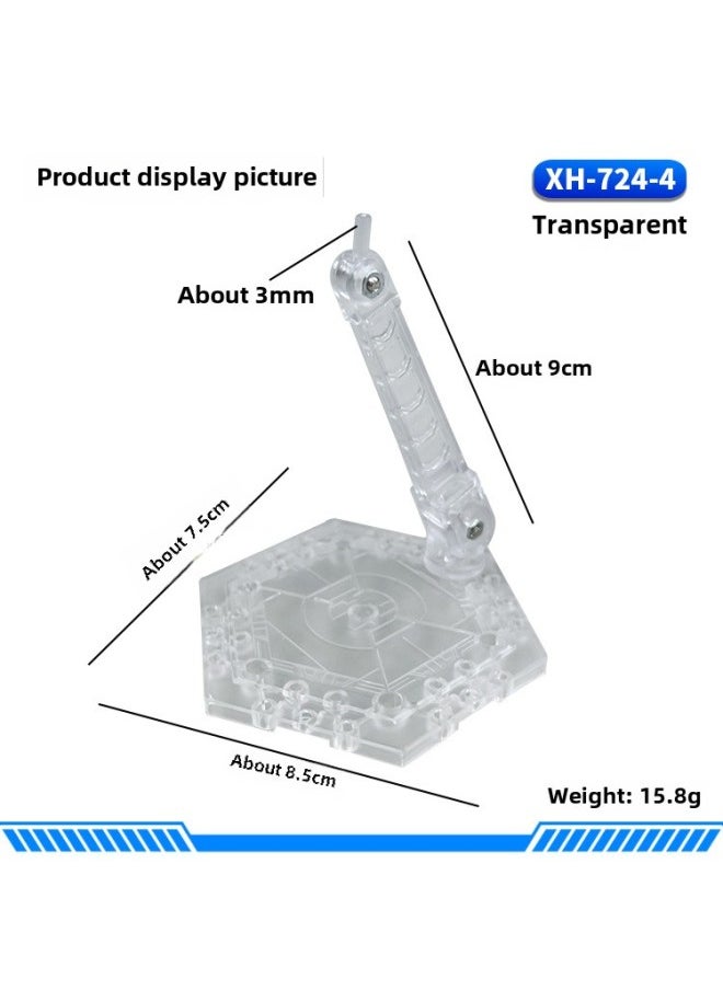 Generic - HG/BB Model Bracket Suitable For Gundam Model Hand-made Doll SHF Saint Ultraman Mask Knight-Color:XH-724-4: Transparent Bracket - Image 1