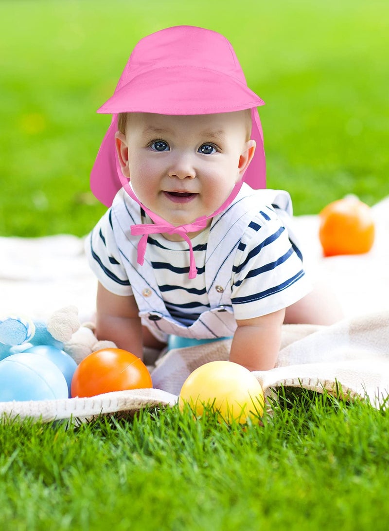 Adjustable Baby Sun Hat with UPF 50+ UV Protection for Toddlers - 2 Pack Kids Sun Hats for Boys and Girls, Perfect for Beach and Outdoor Activities. - Image 2