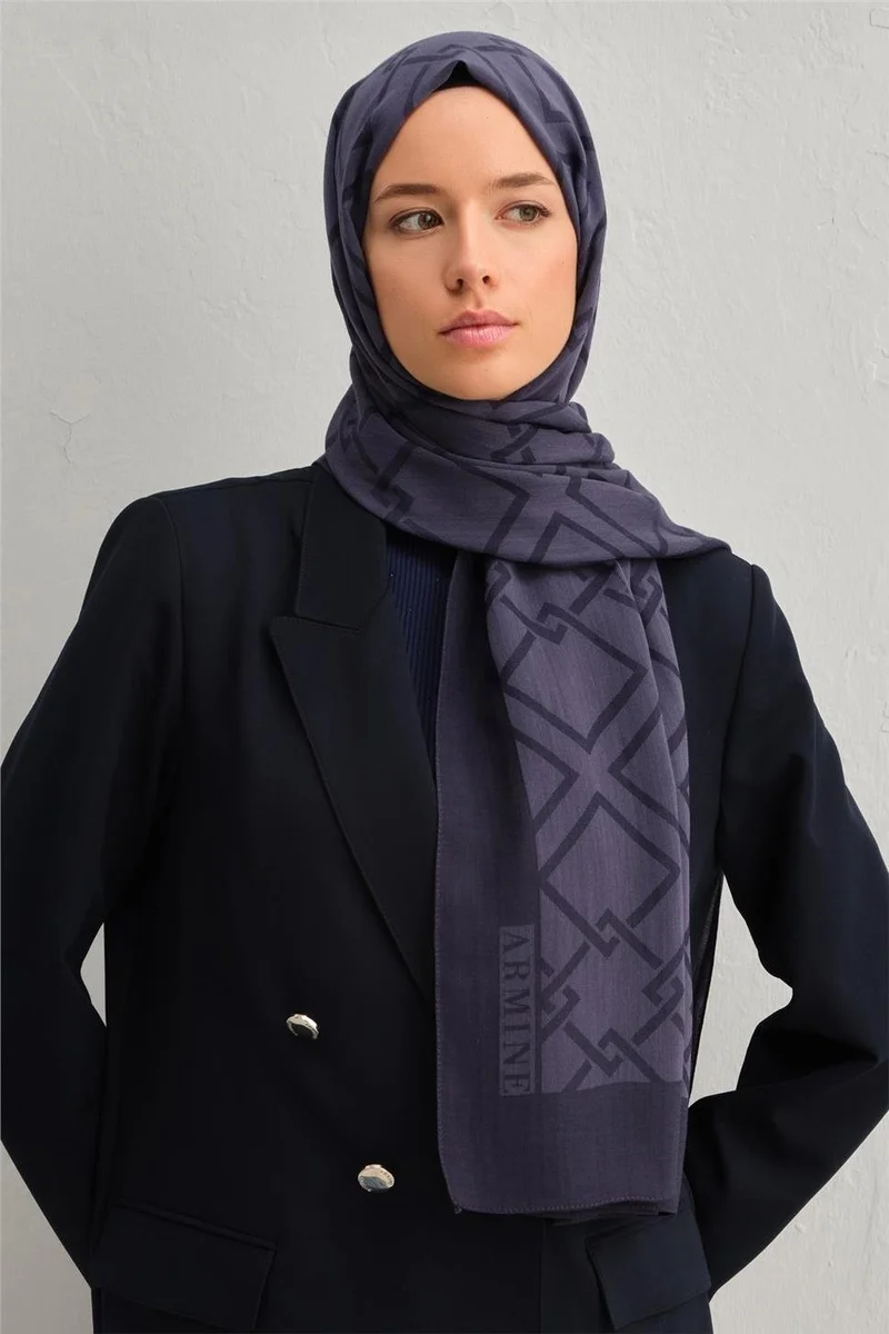 ARMINE شال بنقشة سلسلة من التنسل الحريري 3293