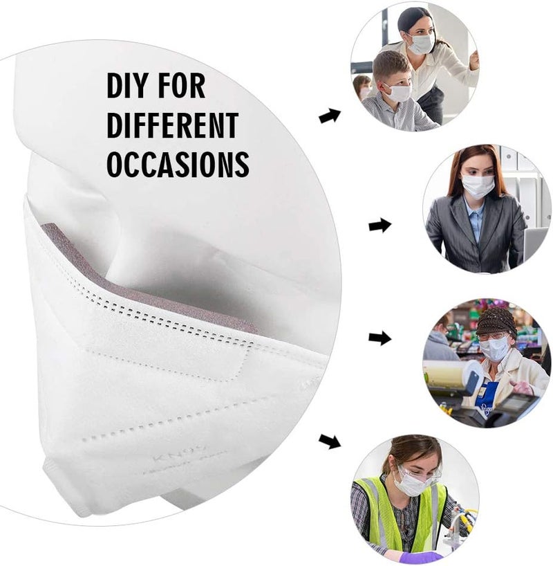 ETIAL 50Pcs Nose Bridge Strips Pad Self-Adhesive Anti-Fog Cushion Protection Stripe DIY Crafting Black Sponge - Image 4