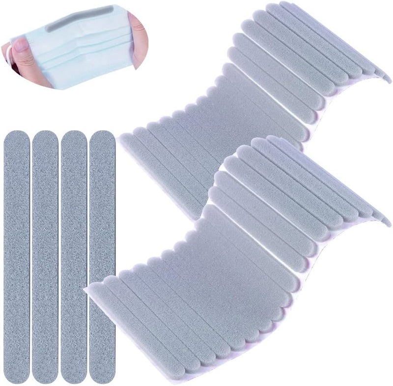 ETIAL 50Pcs Nose Bridge Strips Pad Self-Adhesive Anti-Fog Cushion Protection Stripe DIY Crafting Black Sponge - Image 1