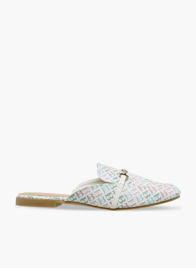 Flora Bella By Shoexpress Women Monogram Print Mules