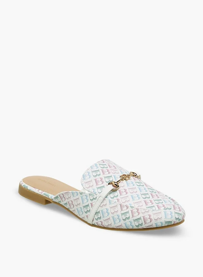 Flora Bella By Shoexpress Women Monogram Print Mules