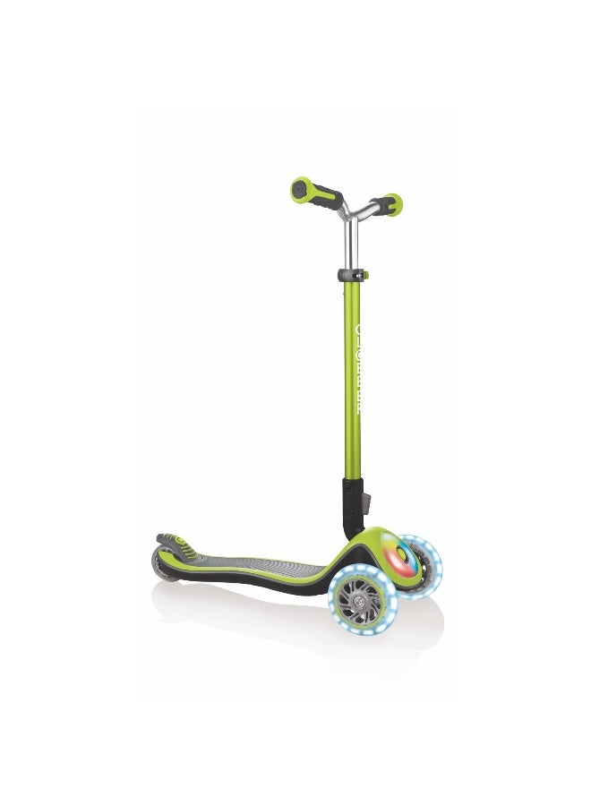 Globber Elite Prime Light-up Scooter (Lime Green) - Image 1
