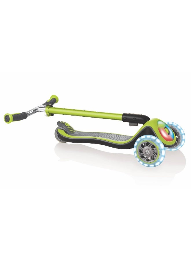 Globber Elite Prime Light-up Scooter (Lime Green) - Image 3