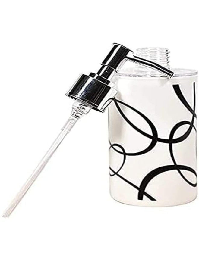 NISHWARE soap Dispenser Bottle Set with Pump for handwash in Bathroom, Kitchen,Sink Comes with White Plastic Body and Chrome Finish top(Design as per Availability) (PACK of 1) - Image 3